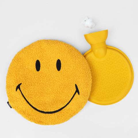 Smiley Hot Water Bottle - Makes you feel warm and fuzzy