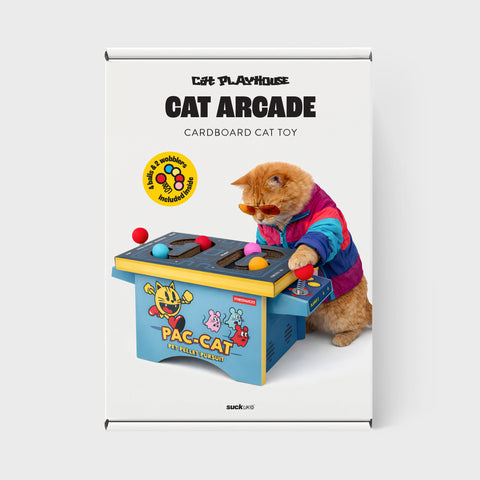 Cat Arcade - Cardboard arcade machine cat toy