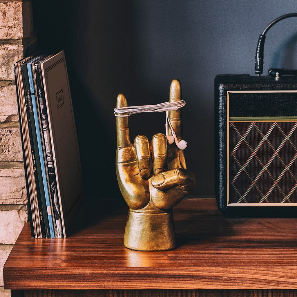 Rock On Headphone Stand (Gold or Black)