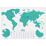 Neon Scratch Map | Green