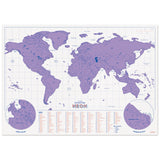 Neon Scratch Map | Purple