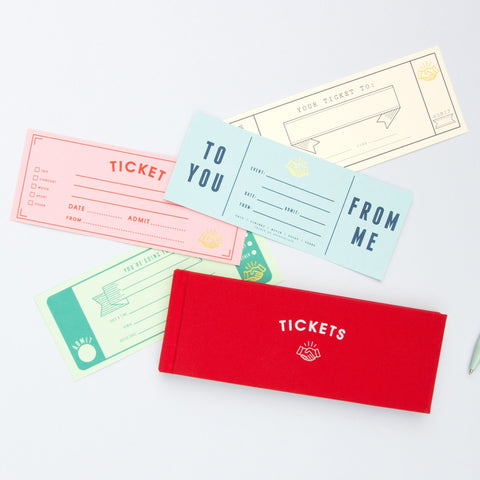 Blank Ticket Book